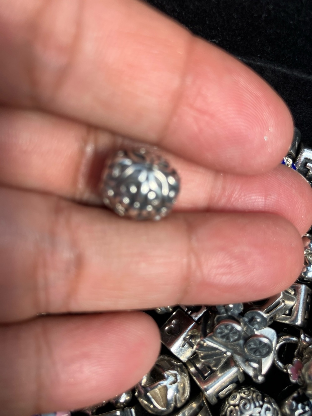 Sterling Silver Chamilia Bead Charm - Silver